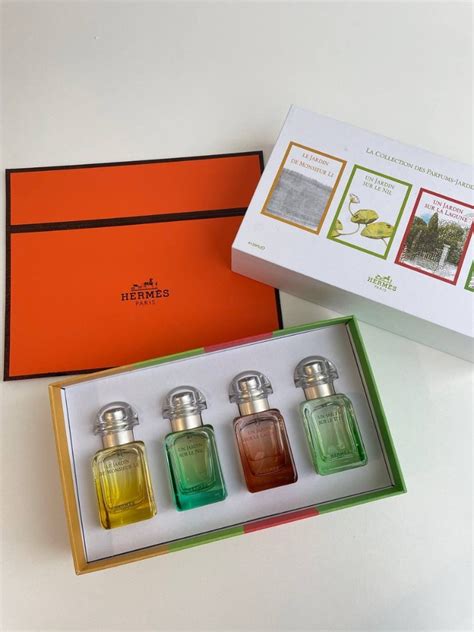 hermes perfume miniatures|hermes mini jardin perfume.